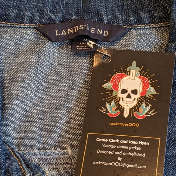 Hand Designed One Of A Kind Denim Jacket - Picture 4 of 7